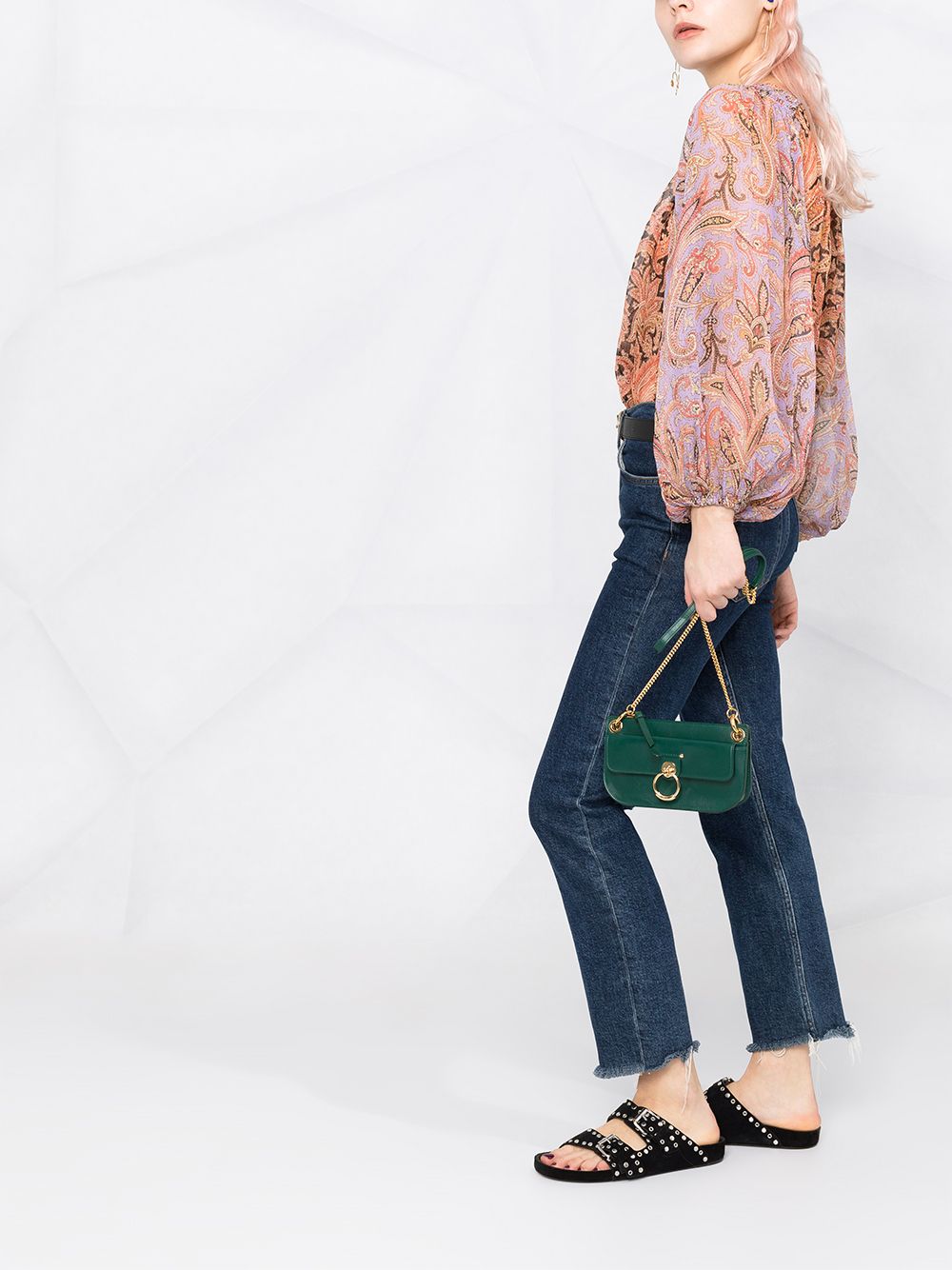 фото Zimmermann botanica paisley-print blouse