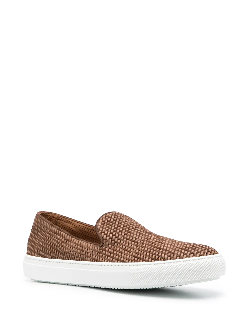 Fratelli Rossetti Loafers met geweven detail - Bruin