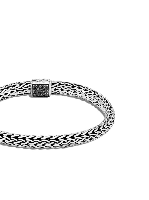 John Hardy Classic Chain Reversible Bracelet with Black Sapphire