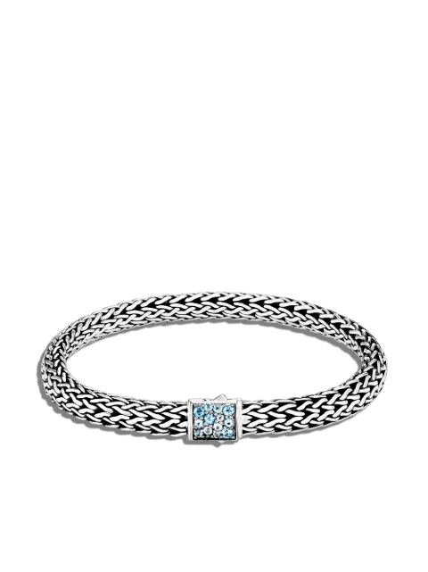 John Hardy Classic Chain 6.5mm reversible Icon topaz bracelet