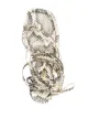 Paris Texas snakeskin strappy sandals