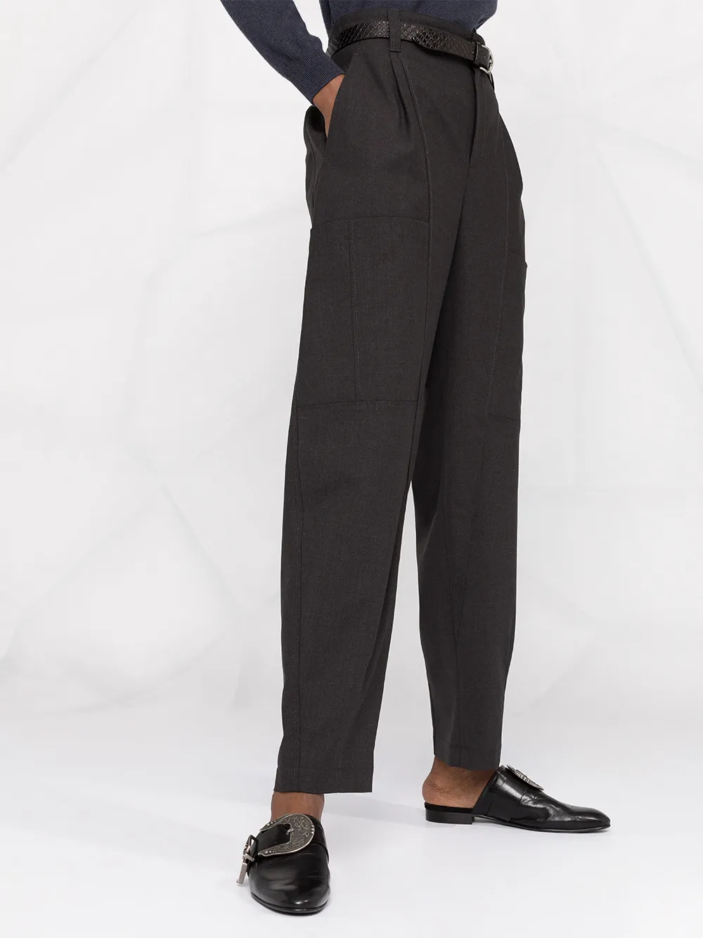фото Brunello cucinelli строгие брюки с завышенной талией