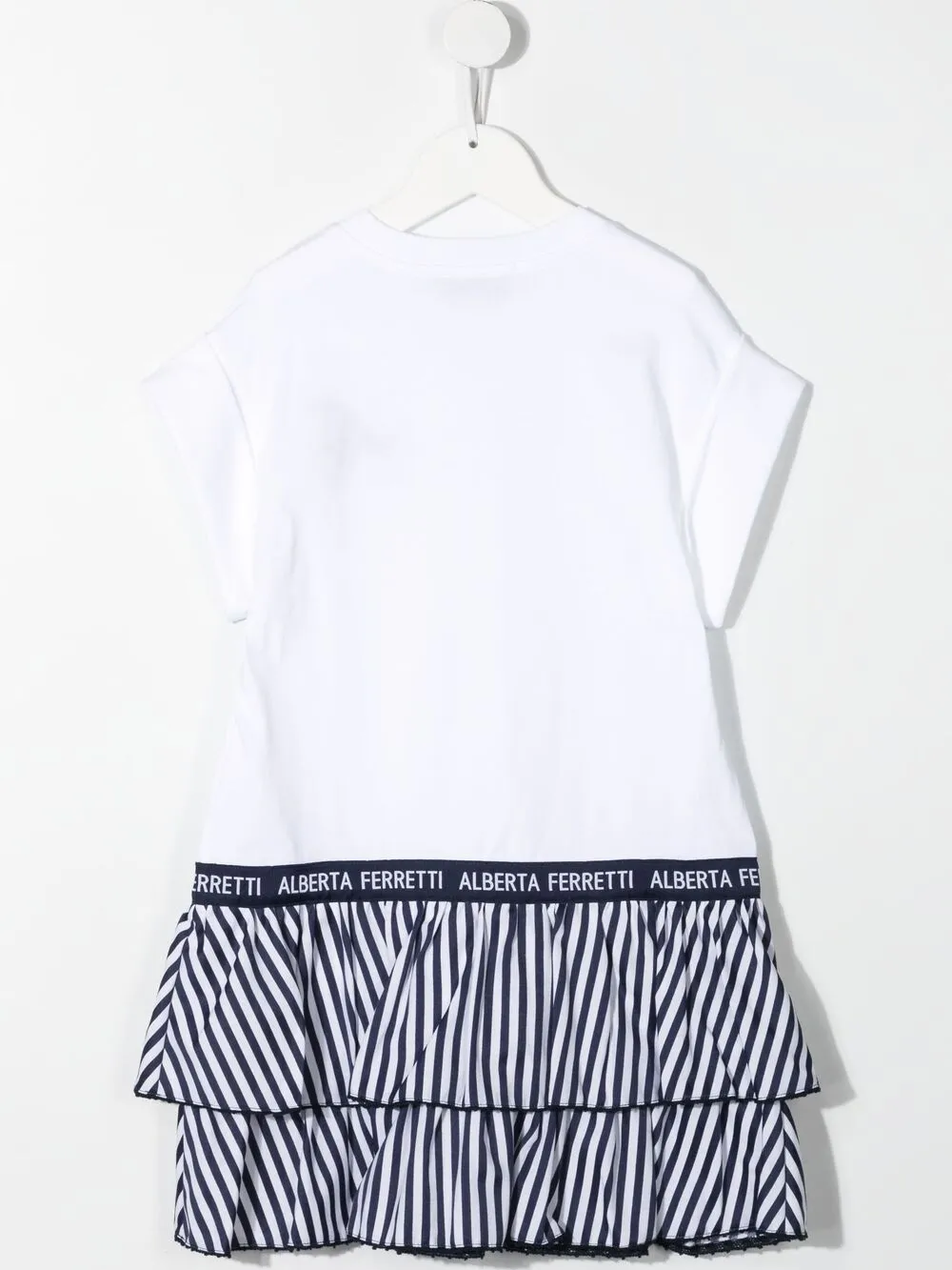 фото Alberta ferretti kids платье из джерси с оборками