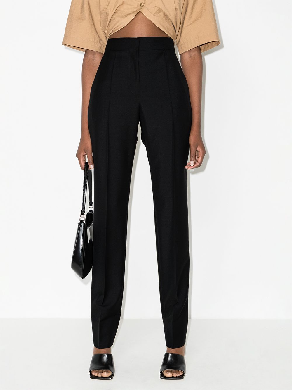 Givenchy High waist plooibroek - Zwart