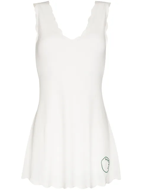 Marysia Venus 扇贝形边迷你连衣裙