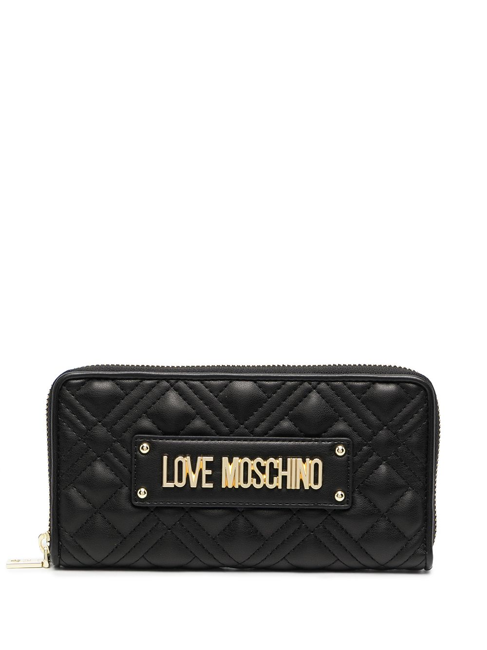 фото Love moschino стеганый кошелек с логотипом