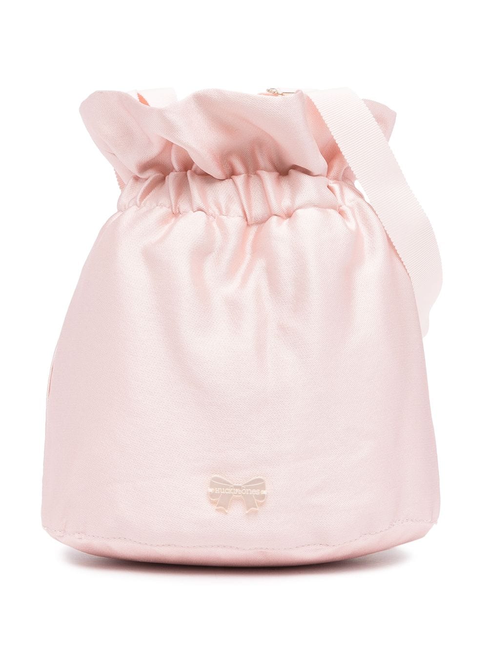 Hucklebones London Kids' Drawstring Bucket Shoulder Bag In Pink