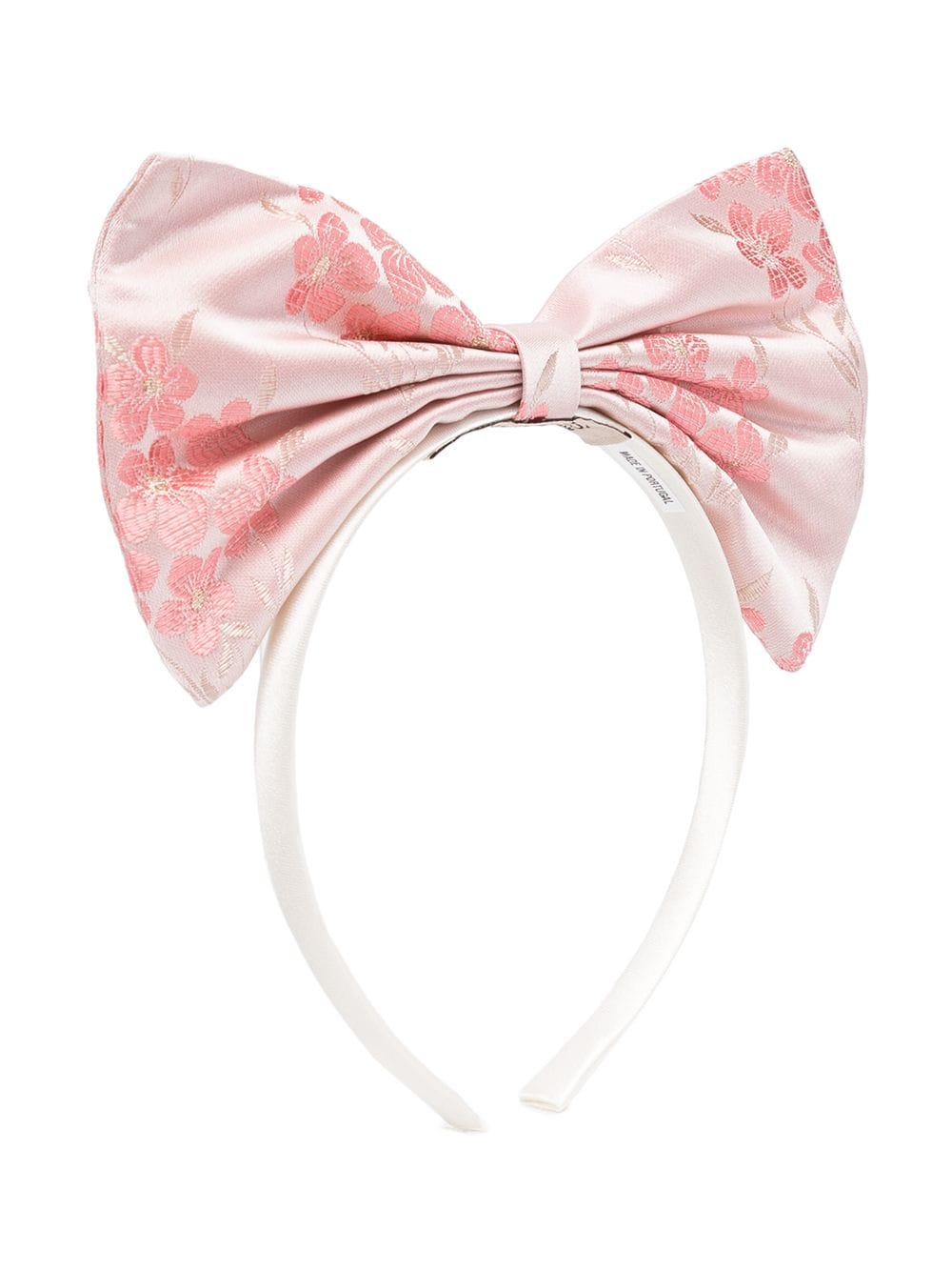 Hucklebones London Kids' Oversized Bow Headband In Pink