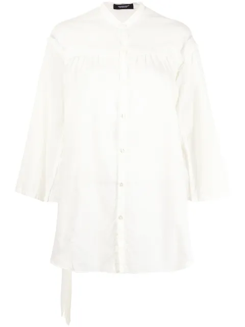 Undercover belted pleated shirt