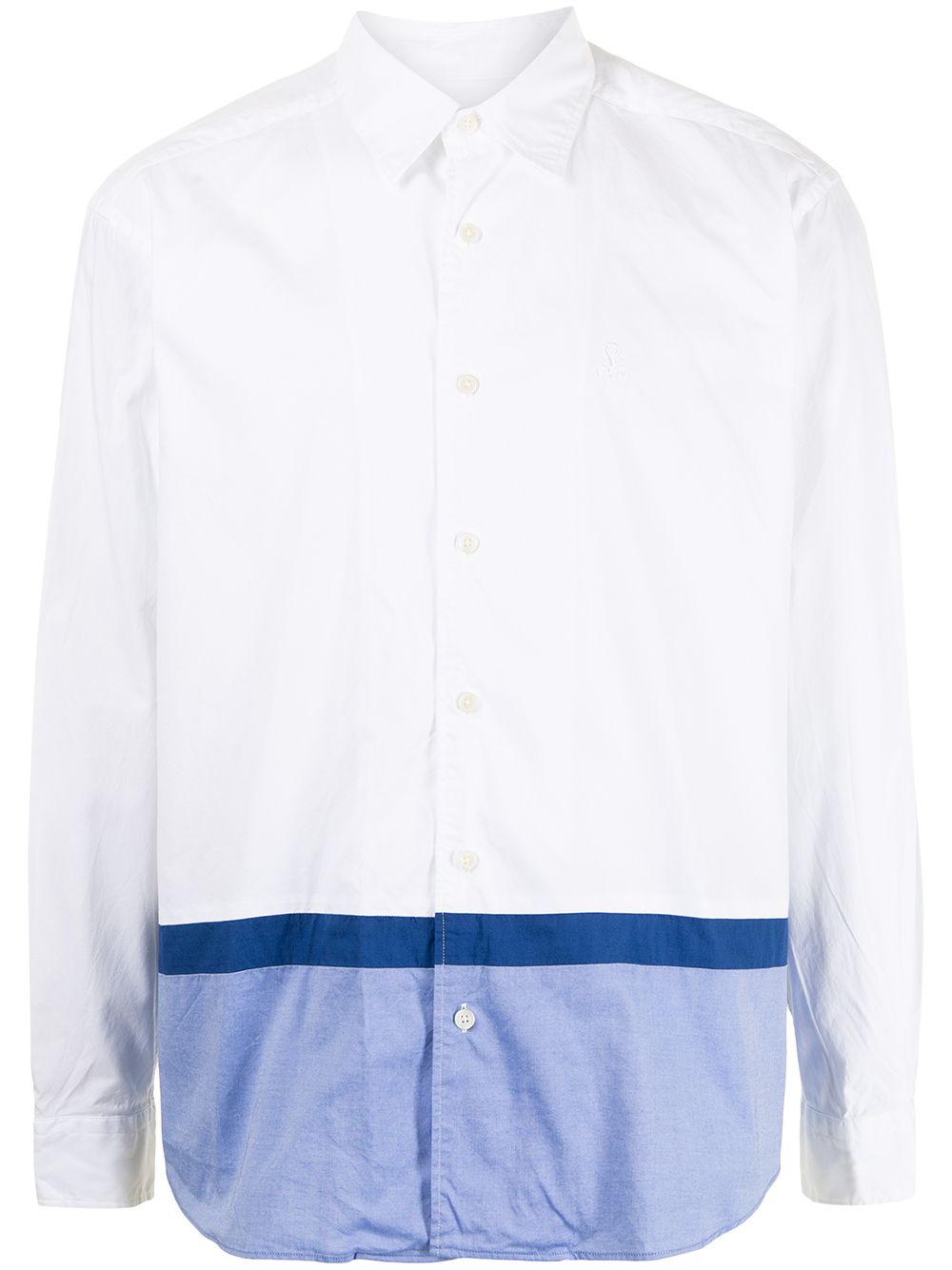 SOPHNET TWO-TONE BUTTON-UP SHIRT