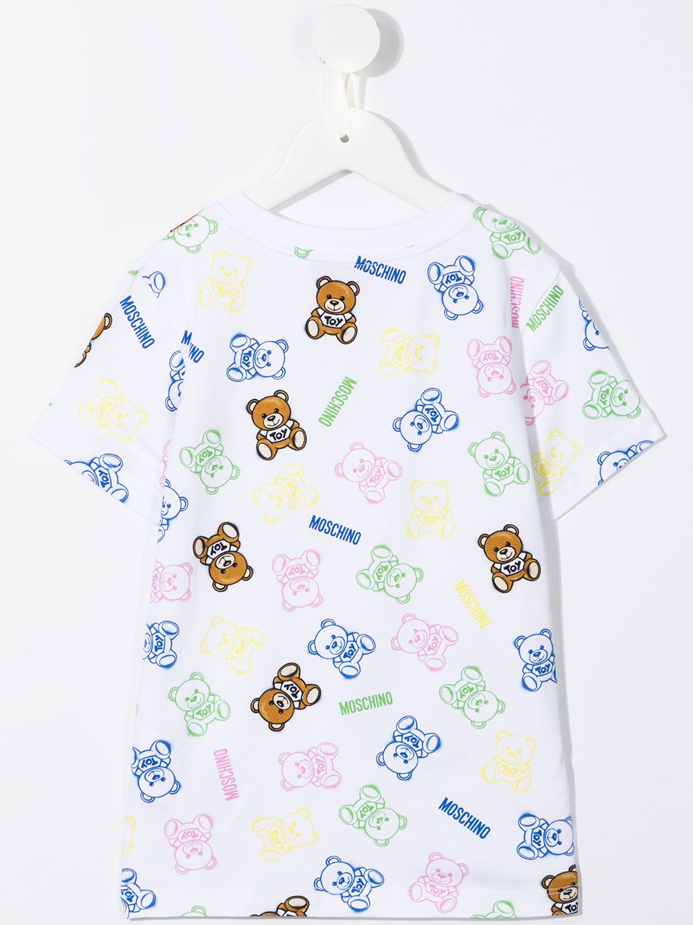 фото Moschino kids футболка teddy с логотипом