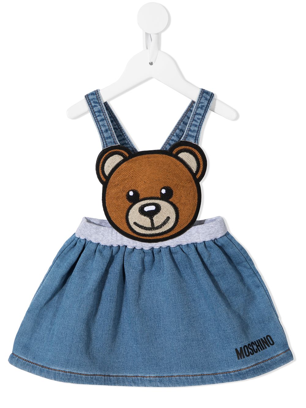 фото Moschino kids джинсовая юбка teddy bear