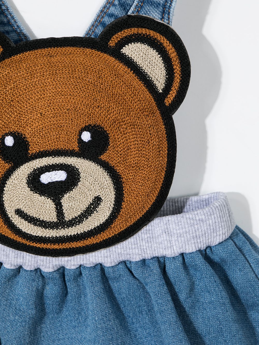 фото Moschino kids джинсовая юбка teddy bear