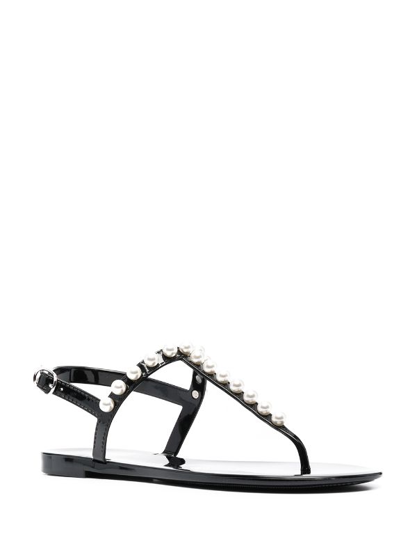 Stuart Weitzman Goldie Jelly Thong Sandals Farfetch