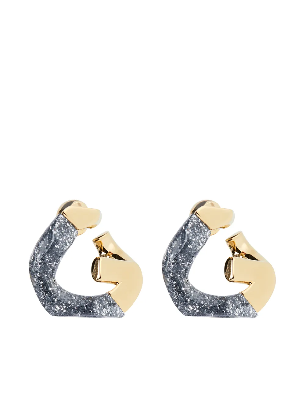 Image 1 of Givenchy G Chain two-tone earrings