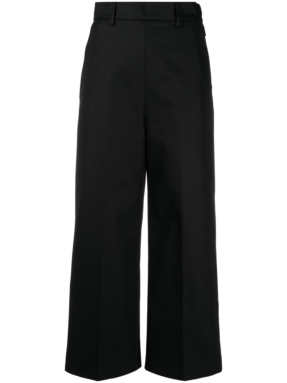 

MSGM pantalones capri con tiro alto - Negro