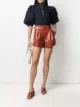 Image 2 of Drome belted leather shorts