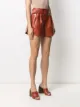 Drome belted leather shorts