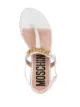 Moschino logo-chain thong-strap sandals