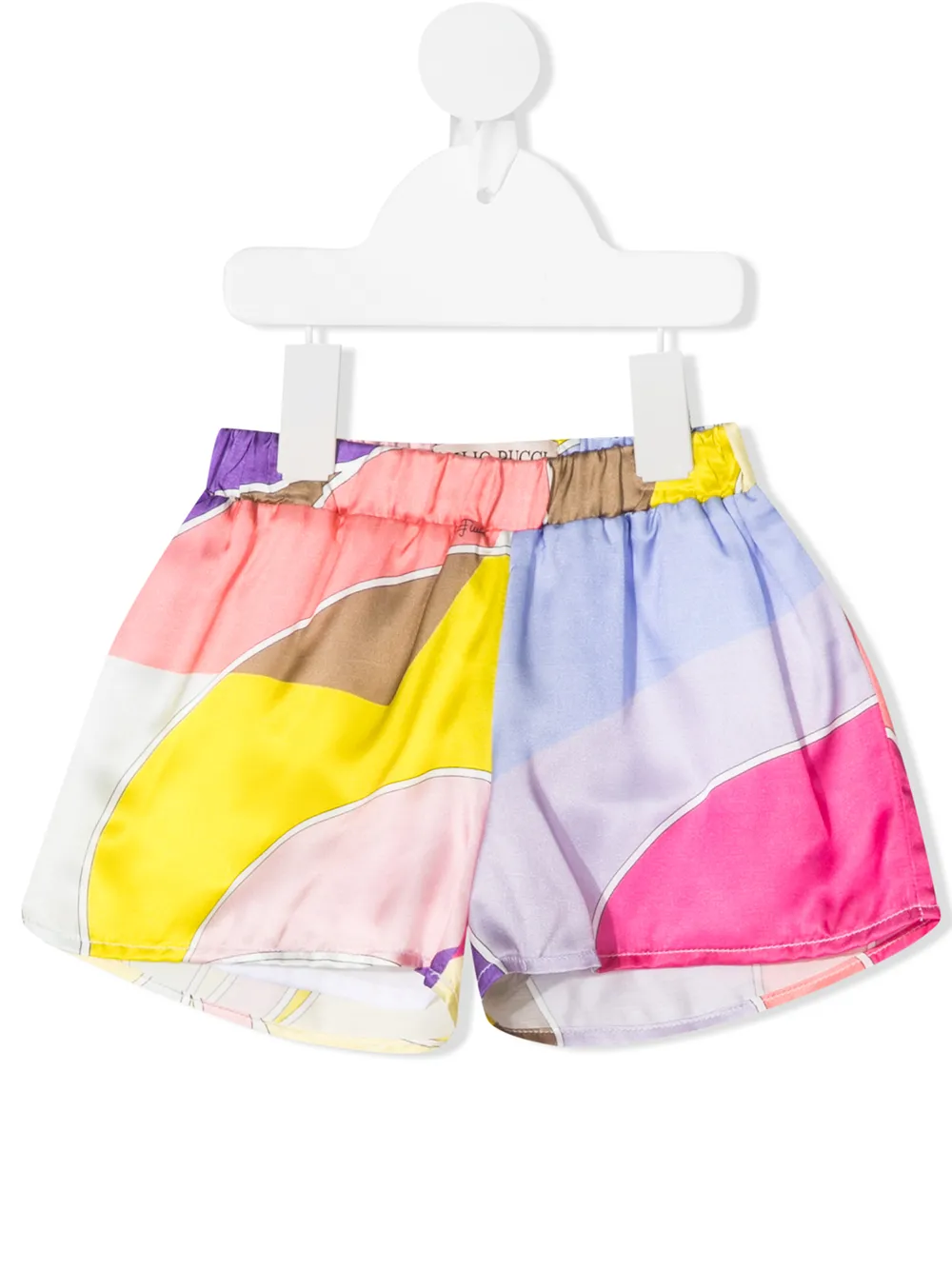 фото Emilio pucci junior шорты в стиле колор-блок