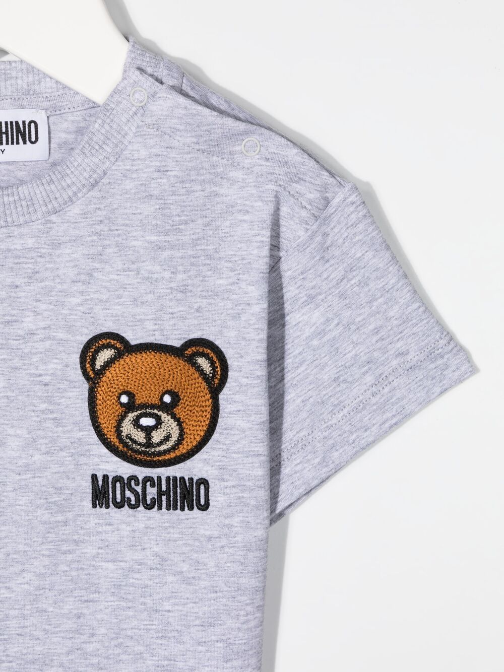 фото Moschino kids футболка с нашивкой teddy bear