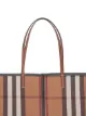 Burberry large check beach tote bag