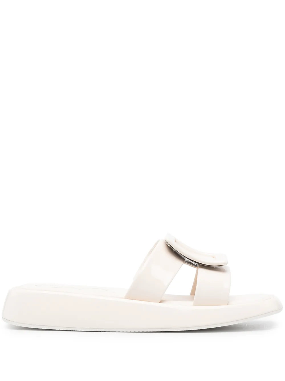 Roger Vivier square front buckle sandals | White | Image 1