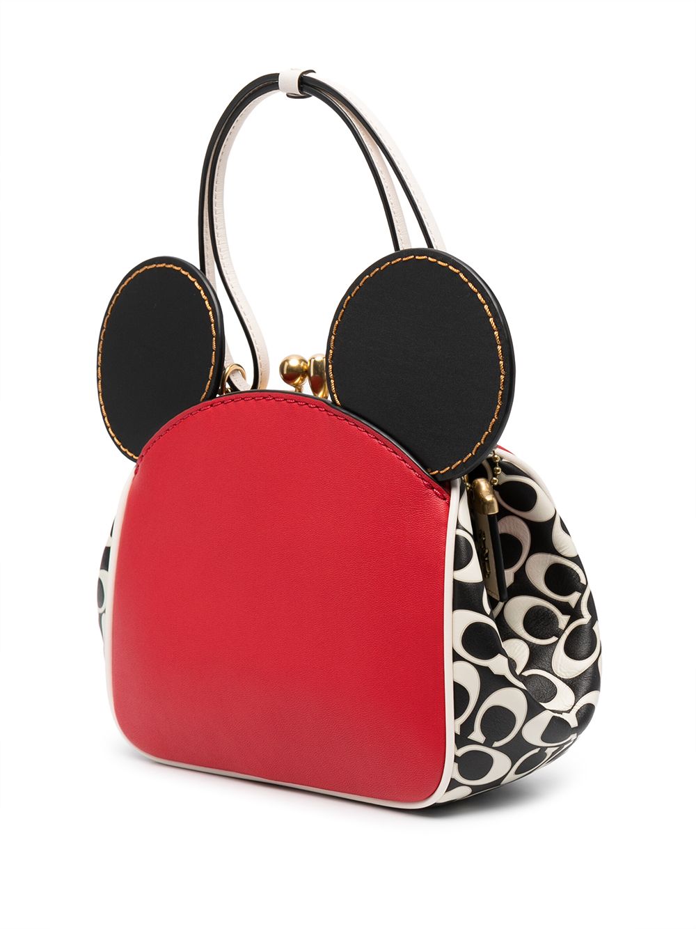 Disney Mickey Mouse Women's White Handbag With Removable Coin Purse