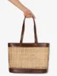 St. Agni Harper rattan-mesh tote bag