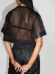 Fendi logo-print mesh T-shirt