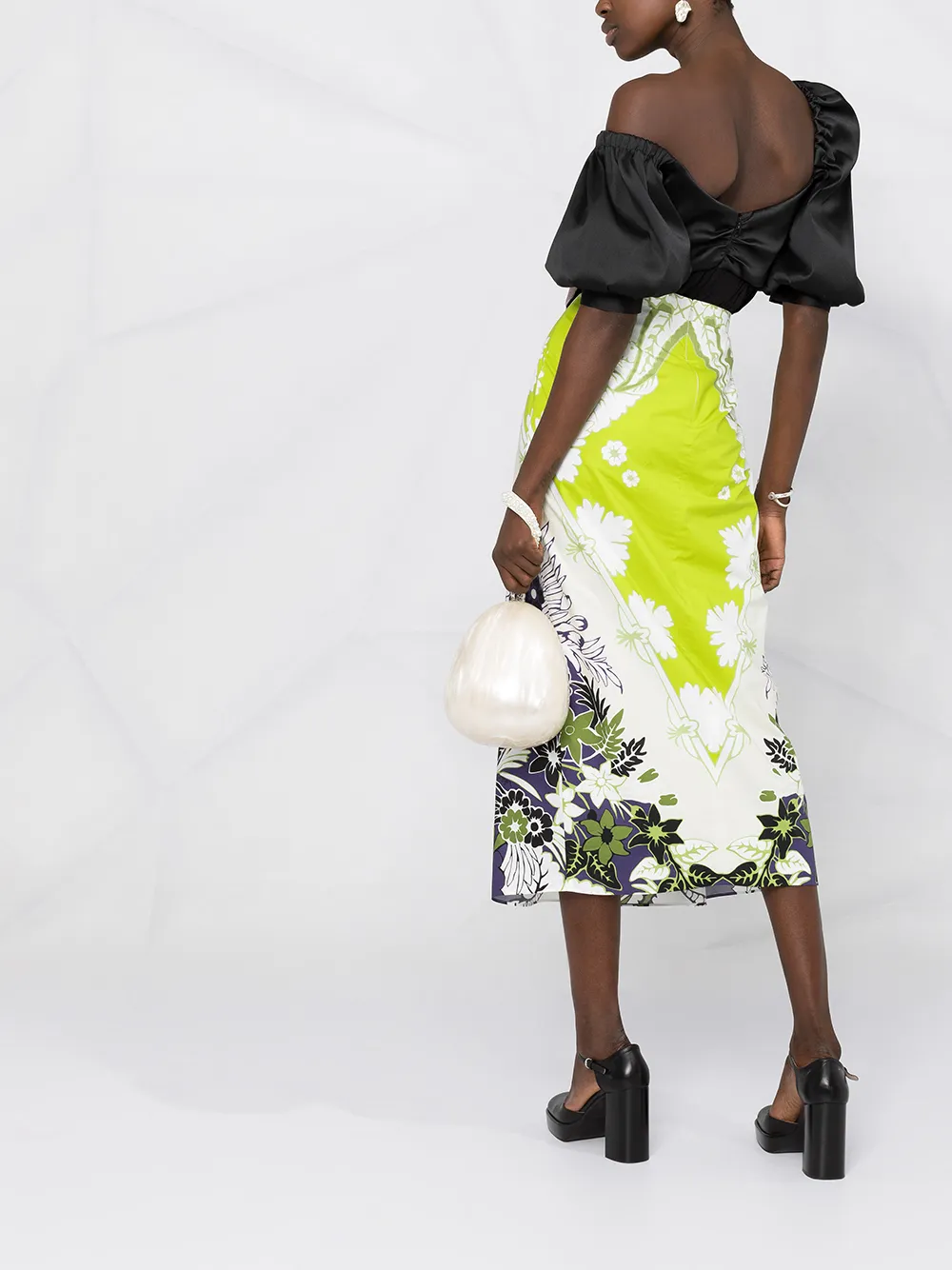 World Arazzo print midi skirt
