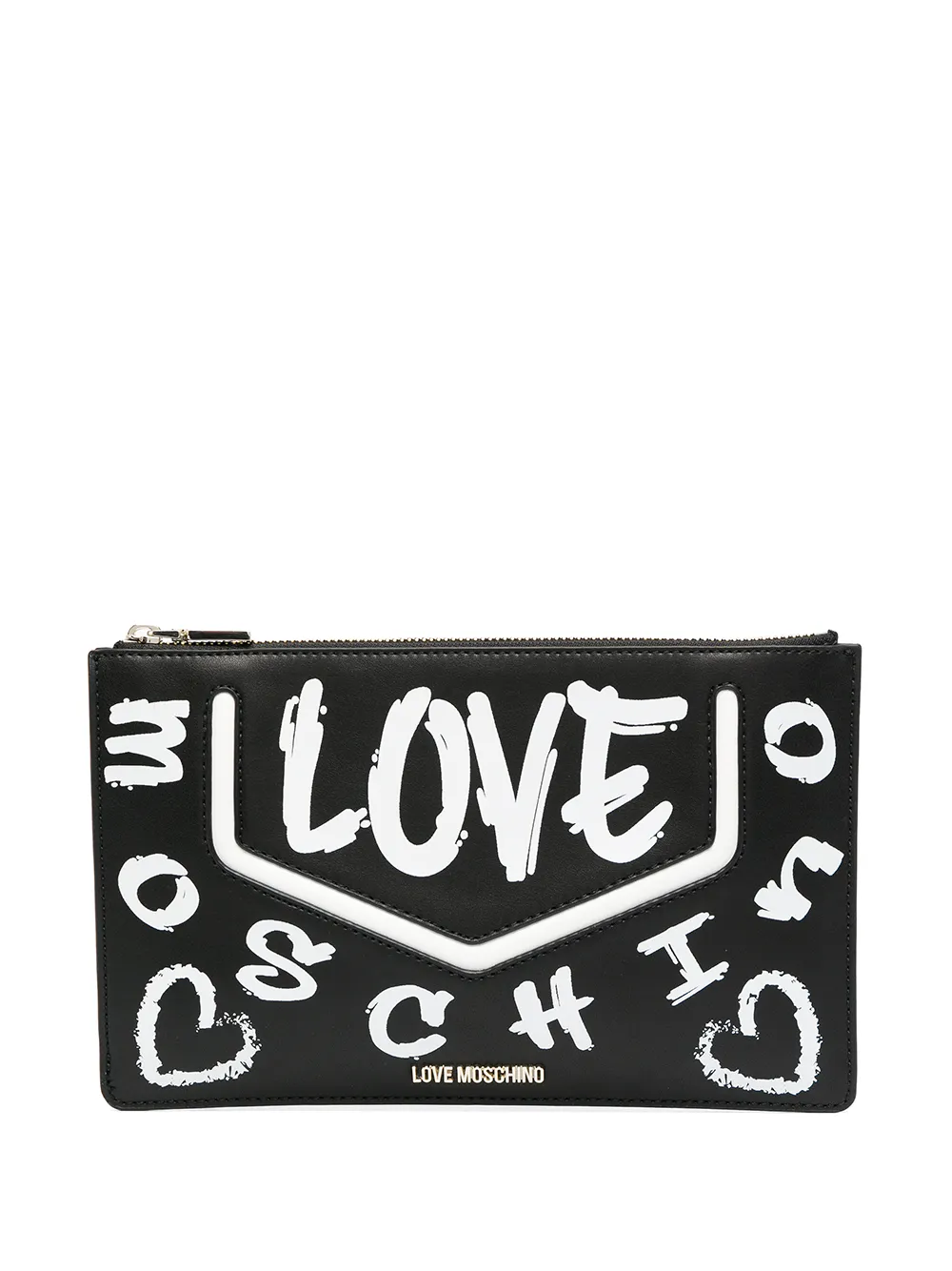 Click to view more detailed imagery on our partner's website Love Moschino Love Logo-print Shoulder Bag In Black
