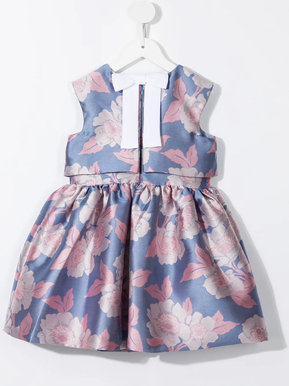 Hucklebones London Jurk met bloemenprint - Blauw