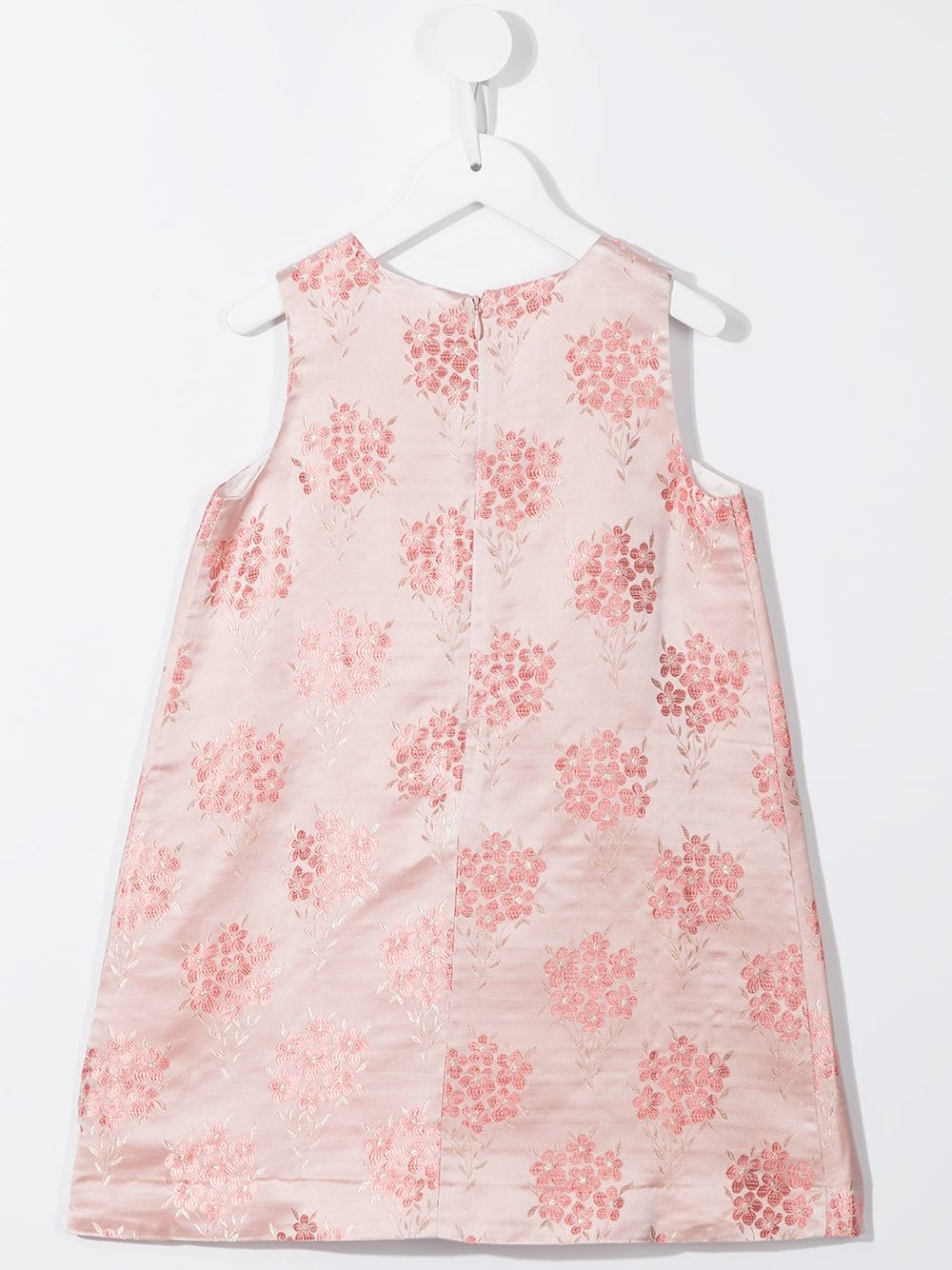 Shop Hucklebones London Floral-print Bow-detail Dress In Pink