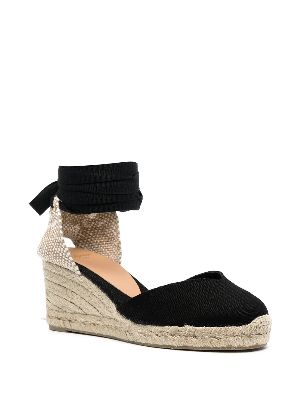 Castañer Chiara espadrilles met sleehak Zwart