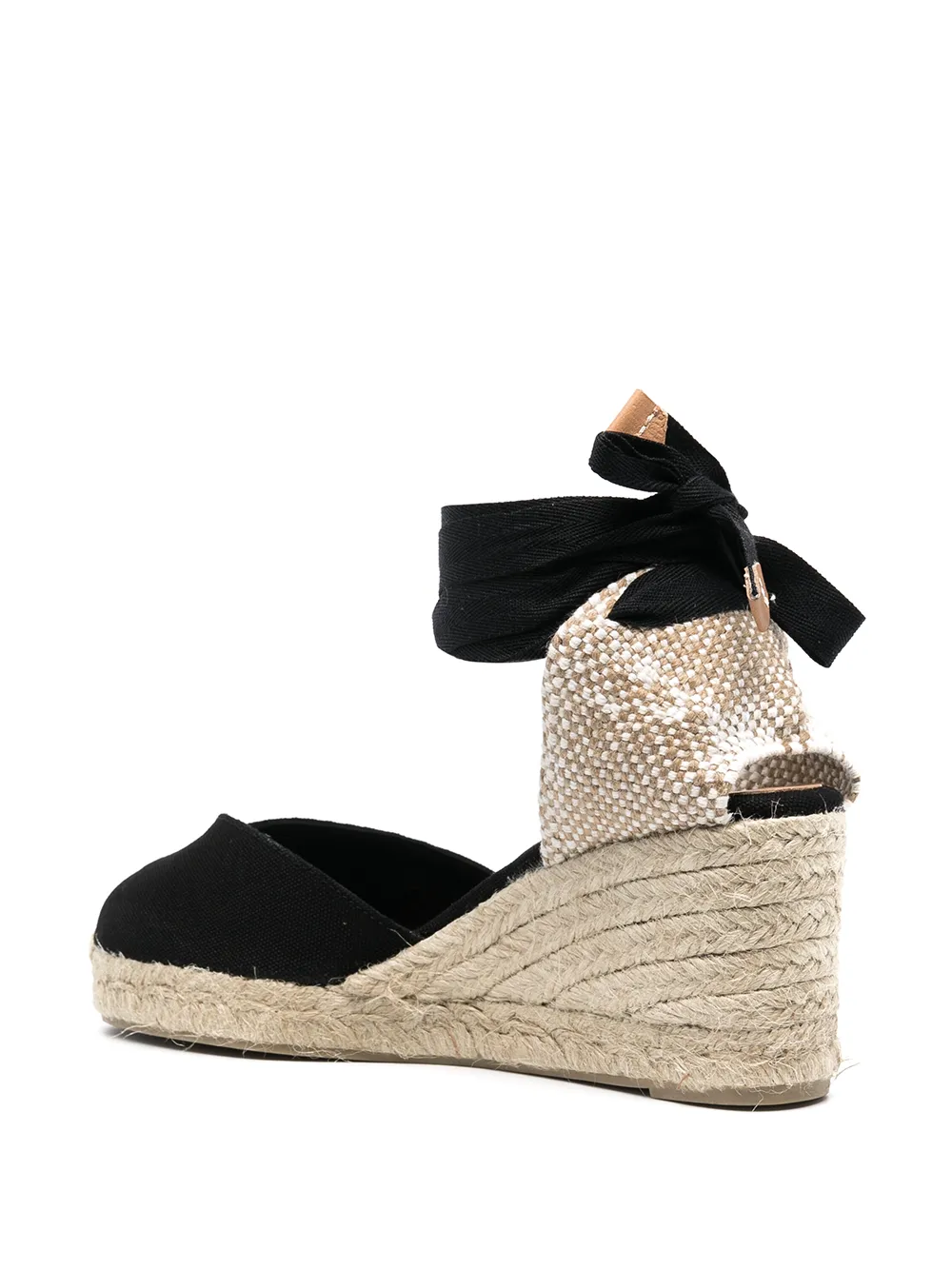 Castañer Chiara espadrilles met sleehak Zwart