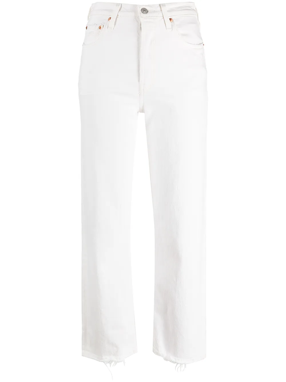 

Levi's high-rise straight-leg trousers - White
