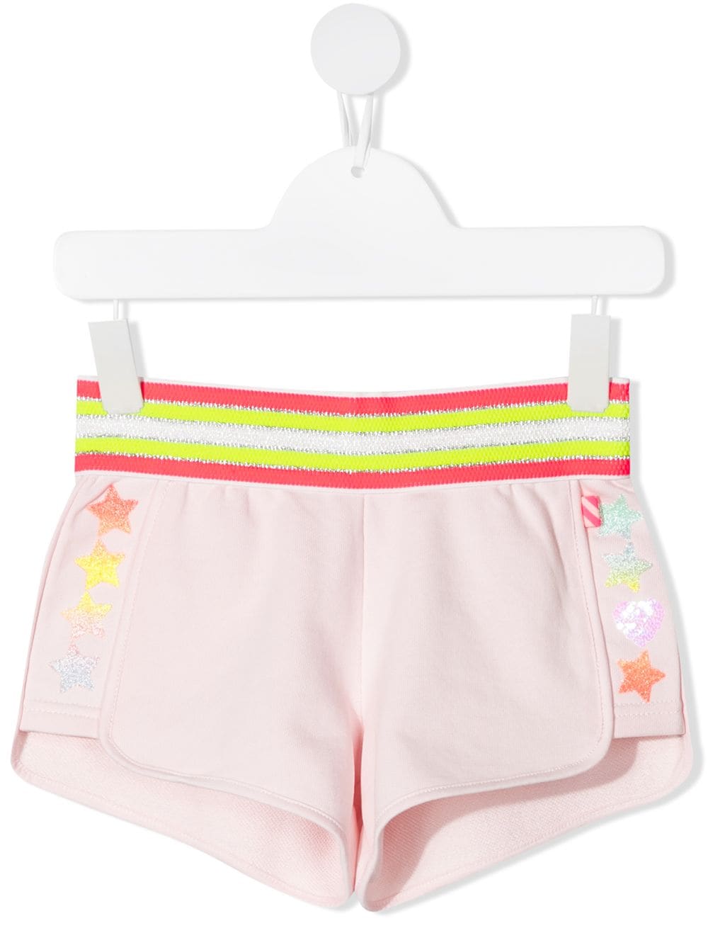 фото Billieblush striped-waist cotton shorts