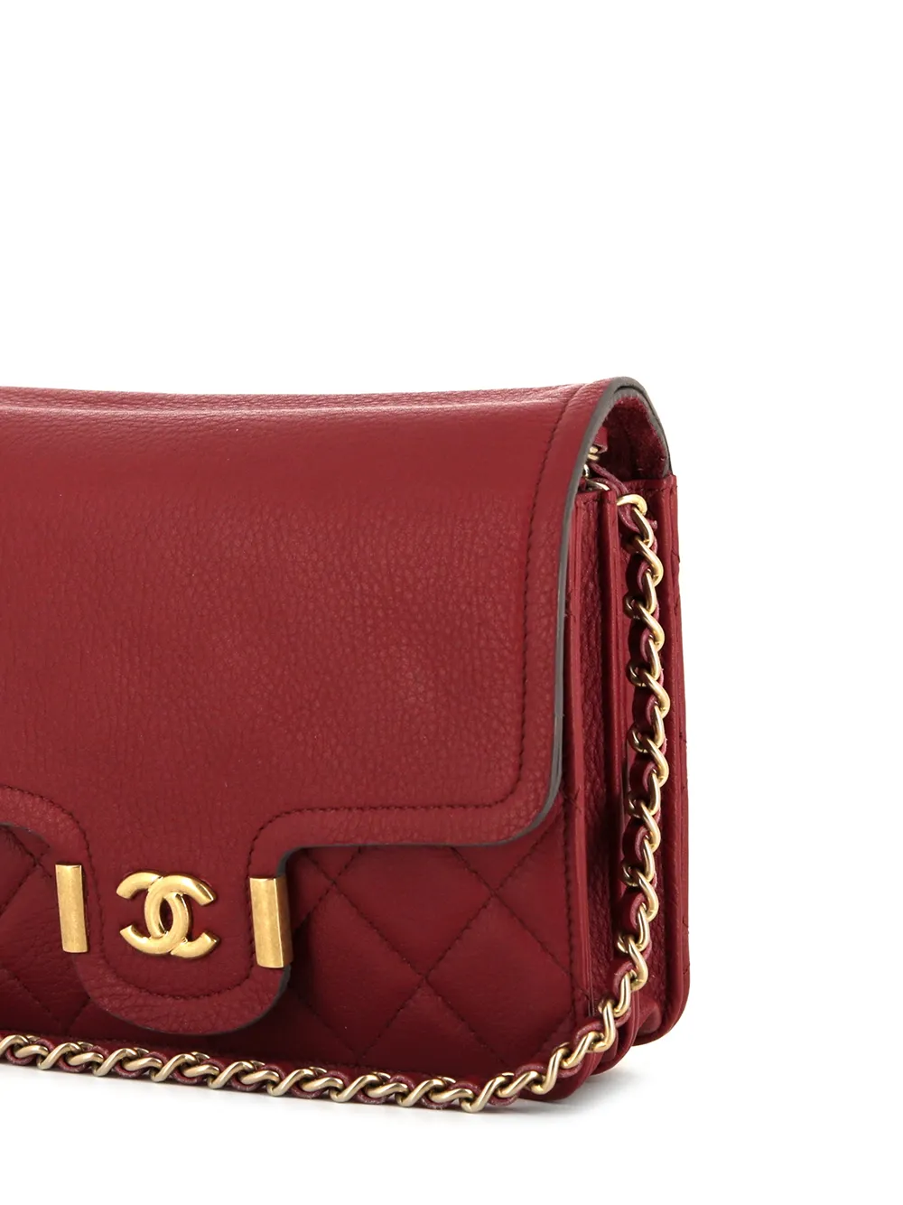 фото Chanel pre-owned стеганая мини-сумка 2020-го года с ремнем-цепочкой