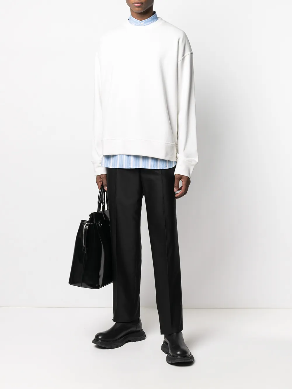 фото Jil sander прямые брюки строгого кроя