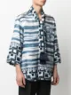 Dolce & Gabbana scarf-detail majolica-print shirt