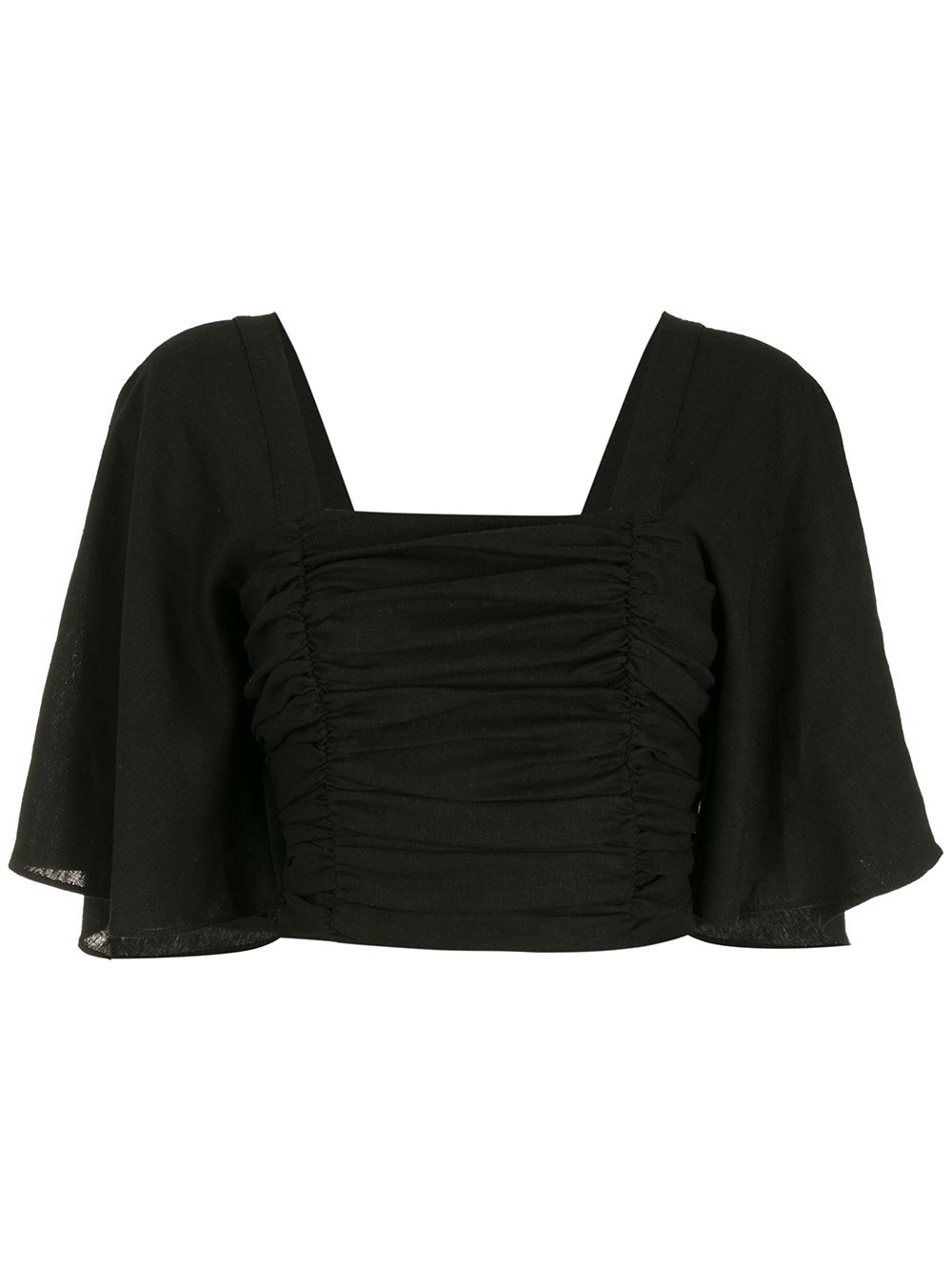 LUIZA BOTTO Ruched Cropped Top - Farfetch