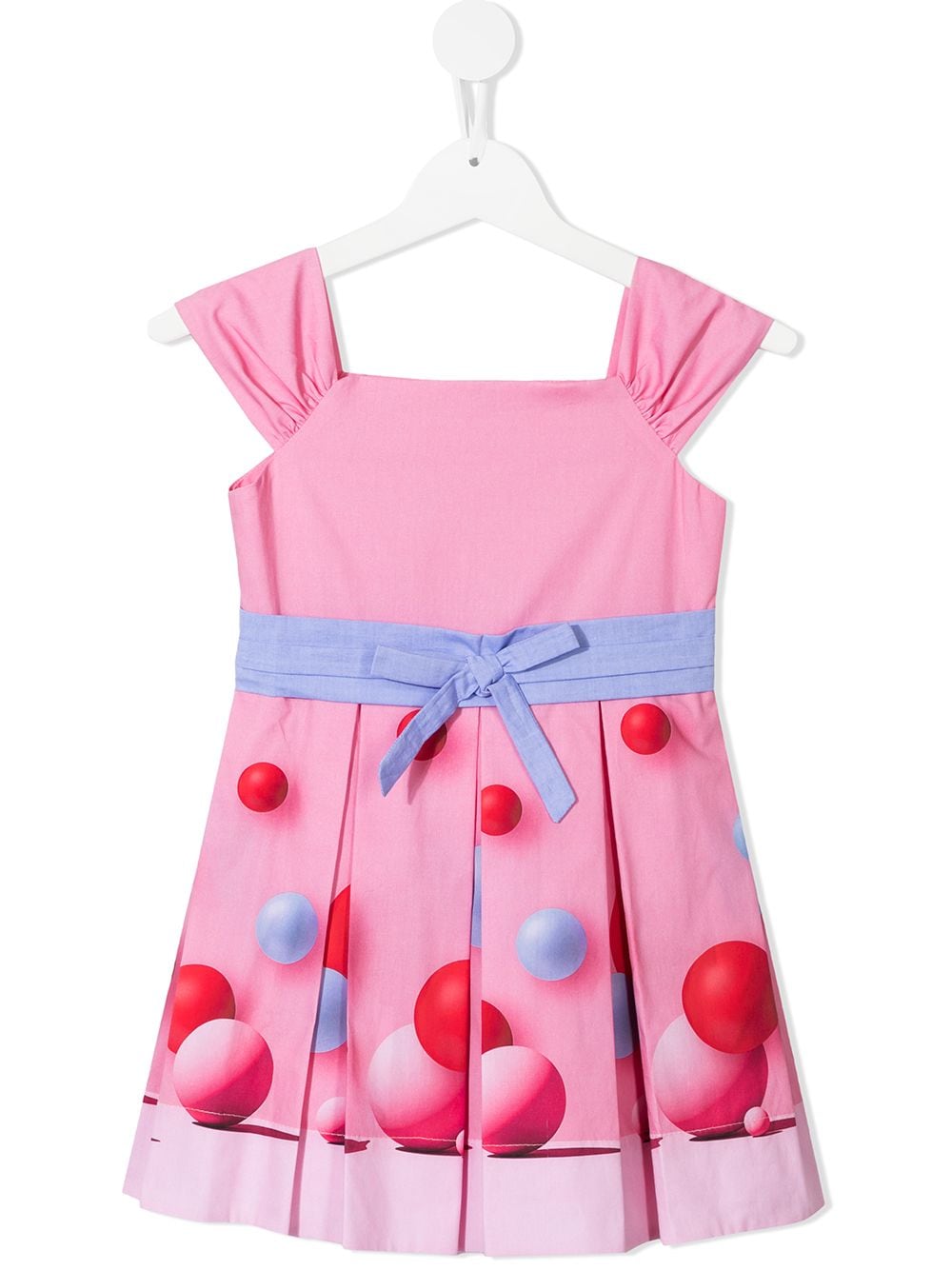 Lapin House Kids' Bouncy Ball Print Dress In Pink