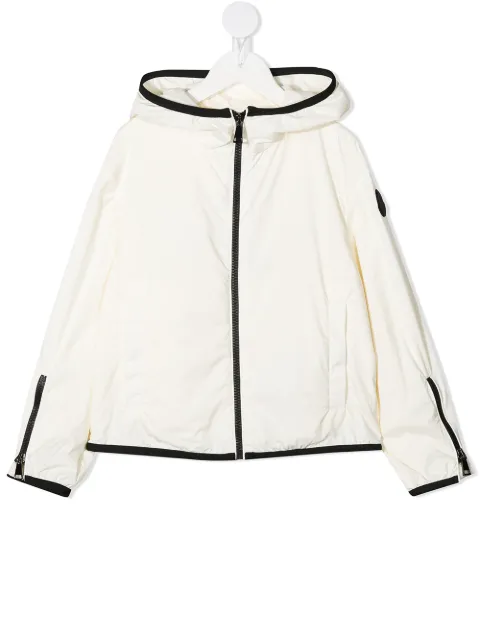 Moncler Enfant logo-patch hooded jacket