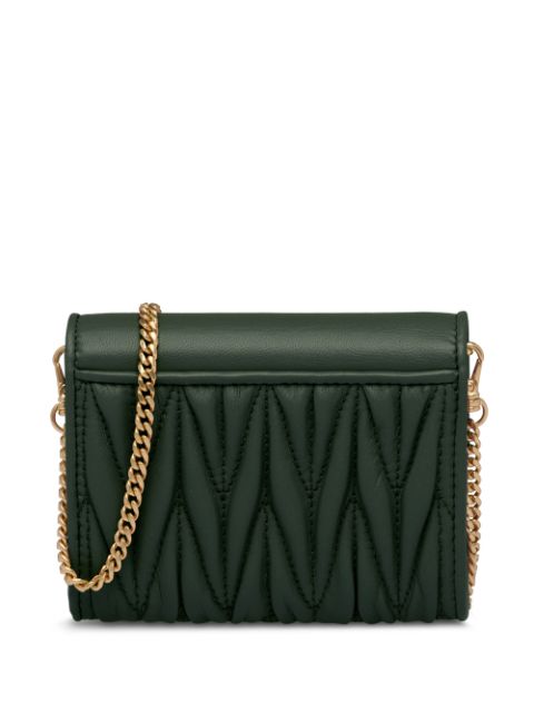 Miu Miu Quilted Compact Wallet On Chain - Farfetch