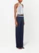 Miu Miu ruffle-detail halterneck top