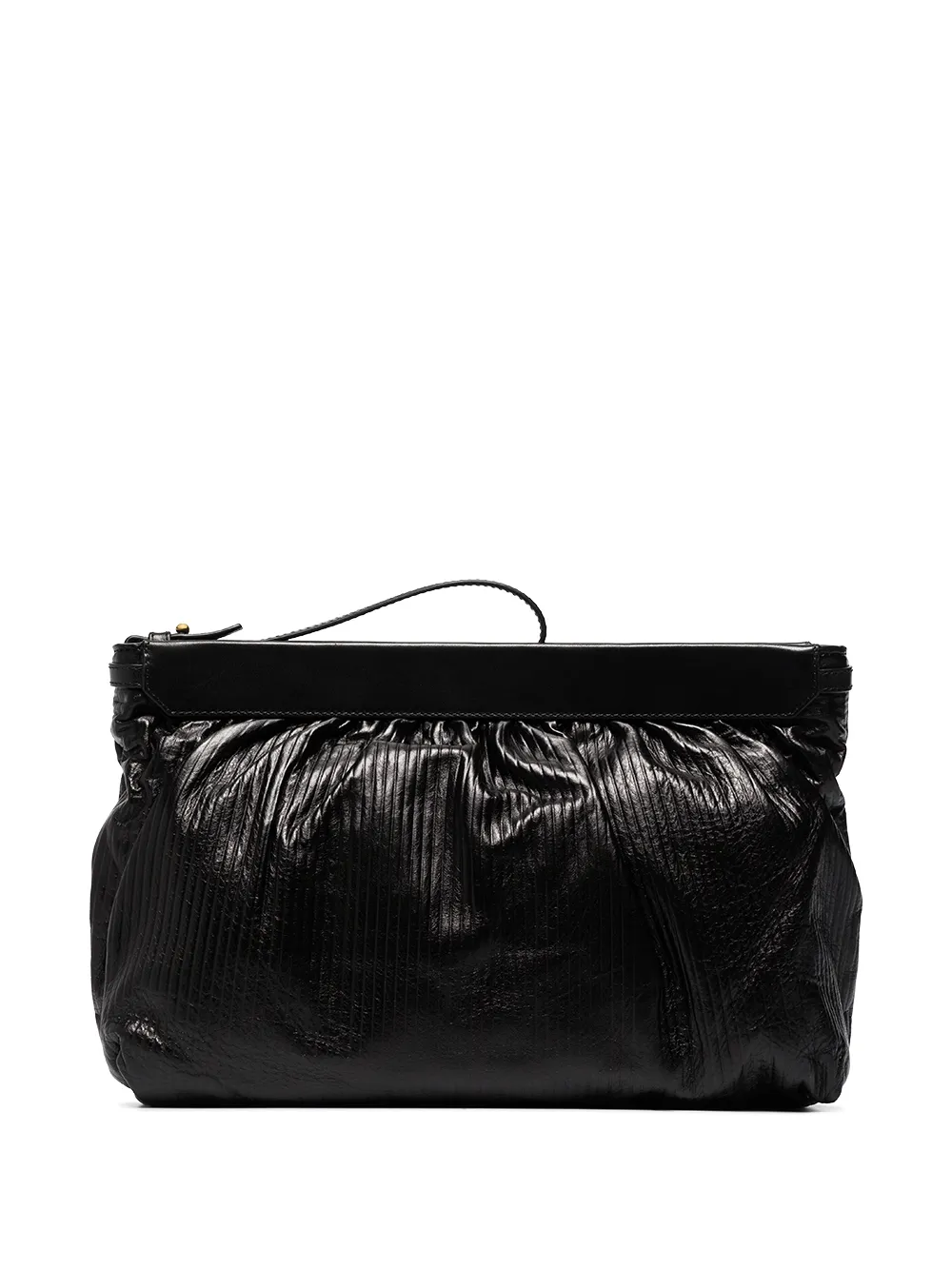 Image 1 of Isabel Marant Luz ribbed ruched clutch