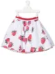 Image 1 of Monnalisa strawberry-print cotton skirt