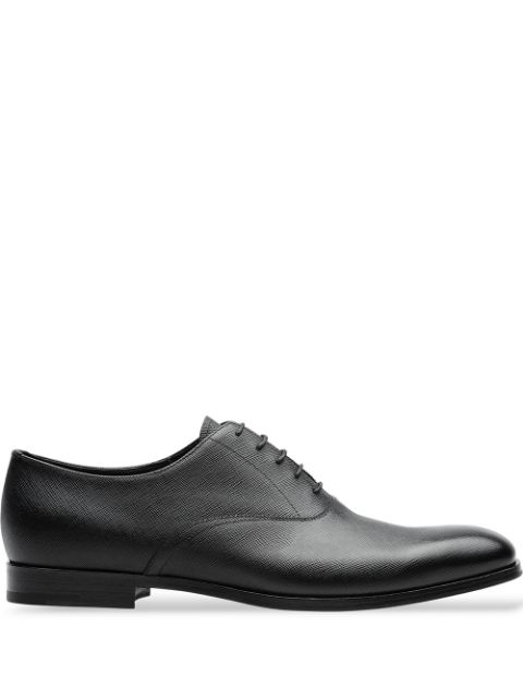 Prada Saffiano-leather Oxford shoes