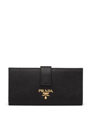 L*t様 良品✨PRADA プラダ サフィアーノレザー 長財布 フラップウォレッ Prada ロゴ フラップ長財布 通販 - FARFETCH